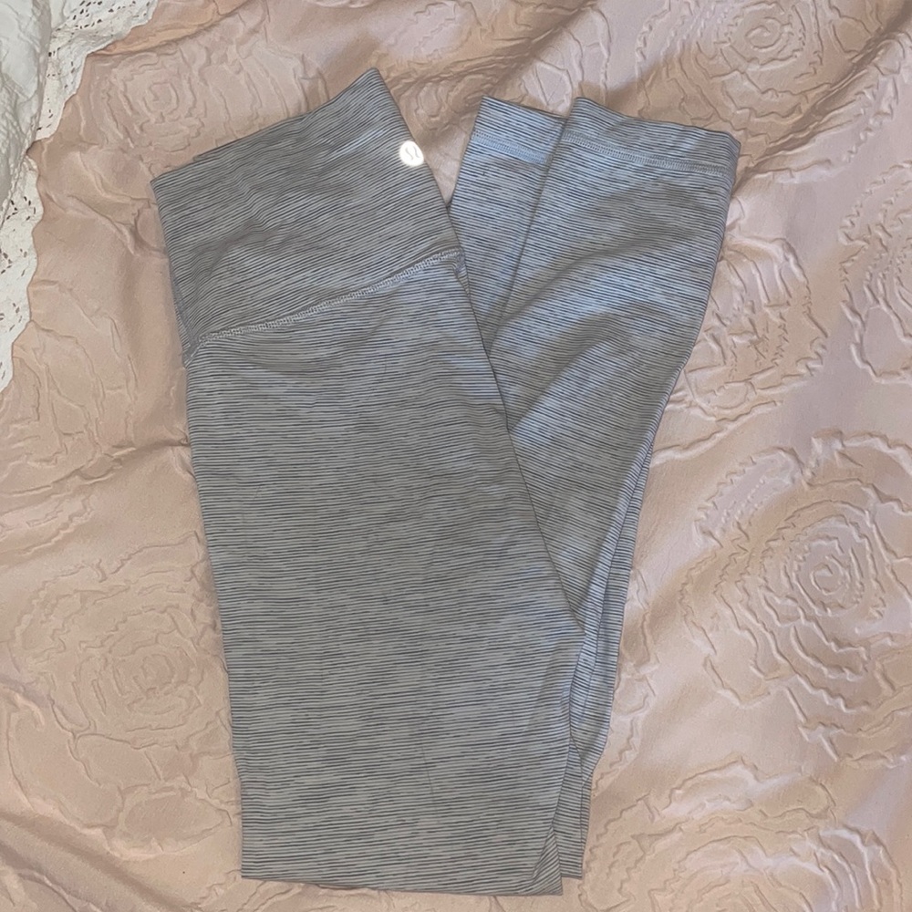 Lululemon high rise pant, gray, size 4